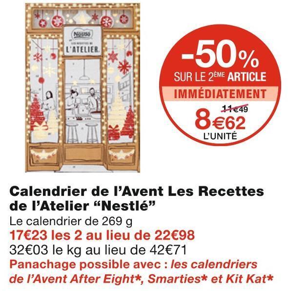 Calendrier De L'avent Nestlé Les Recettes De L'atelier 