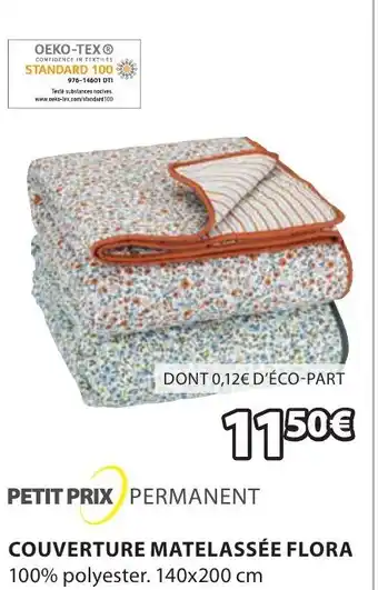 JYSK Couverture Matelasse Flora offre