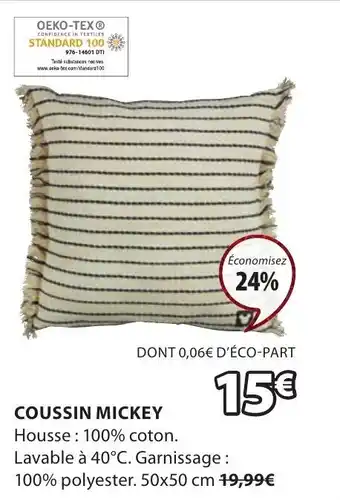 JYSK Coussin Mickey offre