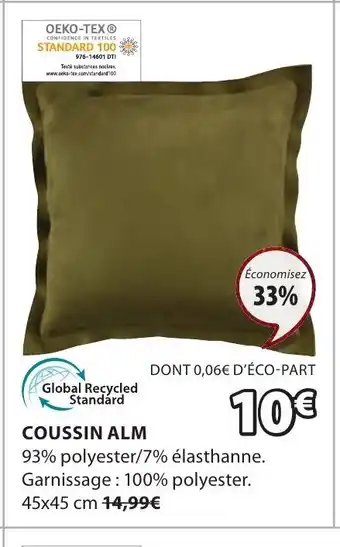 JYSK Coussin Alm offre