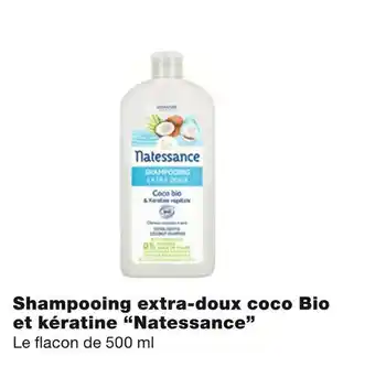 Monoprix Natessance shampooing extra-doux coco bio et kératine offre