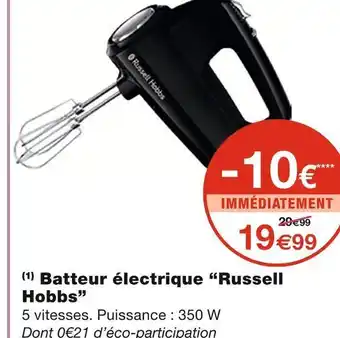 Monoprix Russell hobbs batteur électrique offre