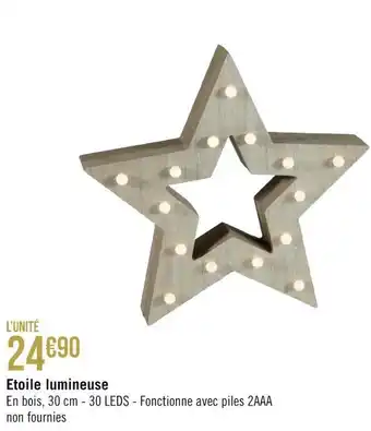 Géant Casino Etoile lumineuse offre