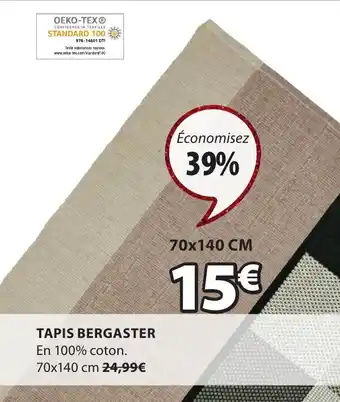 JYSK Tapis Bergaster offre