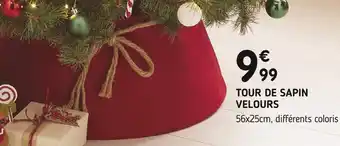 Tour de sapin velours