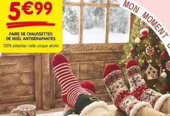 Imaginea Paire de chaussettes de noël antidérapantes offre