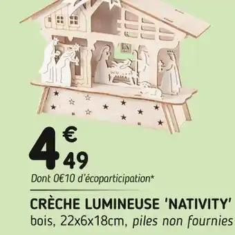CrĂšche lumineuse 'nativity'