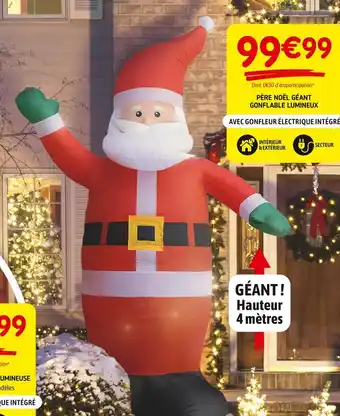 Imaginea Père noël géant gonflable lumineux offre