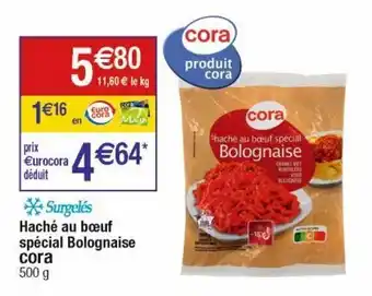 Cora x Carrefour Hache au boeuf cora offre