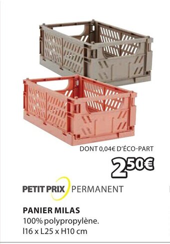 JYSK Panier Milas offre