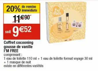 Coffret cocooning gousse de vanille i'm free