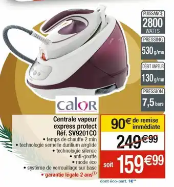 Cora x Carrefour Centrale vapeur calor offre