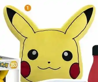 Cora x Carrefour Coussin tête pikachu 40cm pokemon offre