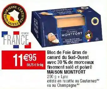 Migros Foie gras de canard offre