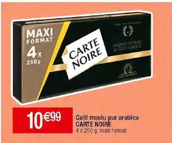 Migros Café moulu carte noire offre