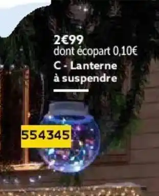 Gifi Lanterne offre