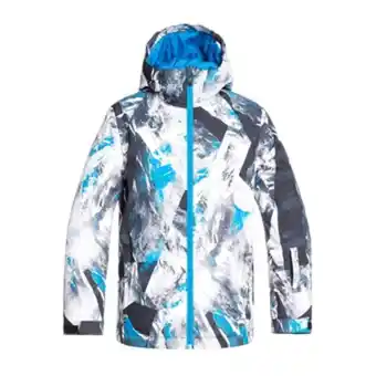 Mode homme quiksilver veste de snow blanc/bleu garçon quiksilver mission