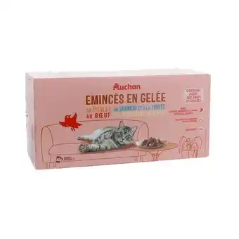 Auchan Émincés en gelée pour chat auchan offre