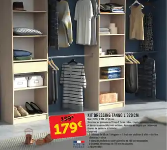 E.Leclerc Brico Kit dressing tango L 320 cm offre