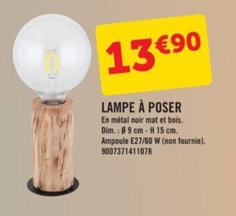 E.Leclerc Brico Lampe à poser offre