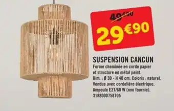 Suspension cancun