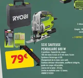 E.Leclerc Brico Scie sauteuse pendulaire 680 W offre