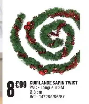 La Foir'Fouille Guirlande Sapin Twist offre