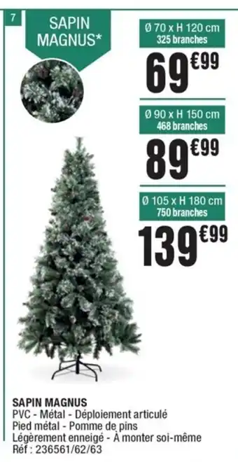 La Foir'Fouille Sapin Magnus offre
