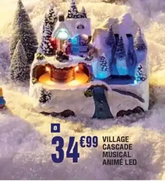 La Foir'Fouille Village Cascade Musical Animé Led offre