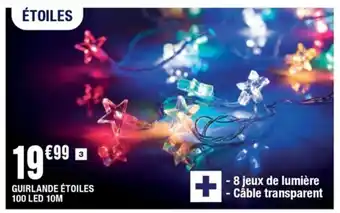 La Foir'Fouille Guirlande Étoiles 100 Led 10m offre