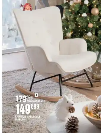 La Foir'Fouille Fauteuil a Bascule Marlon offre