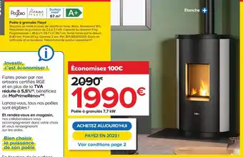 Castorama Poêle à Granulés Floyd offre