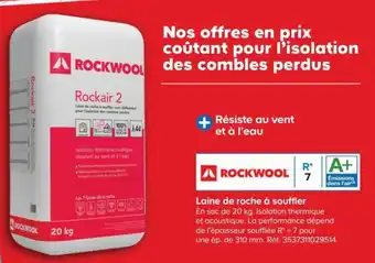 Castorama Laine de Roche à Souffler offre