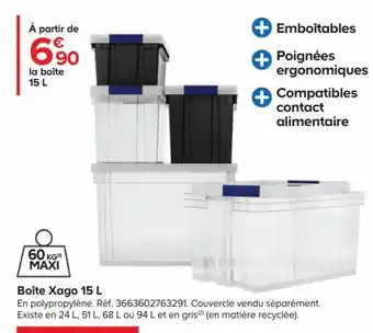 Castorama Boîte Xago 15 L offre