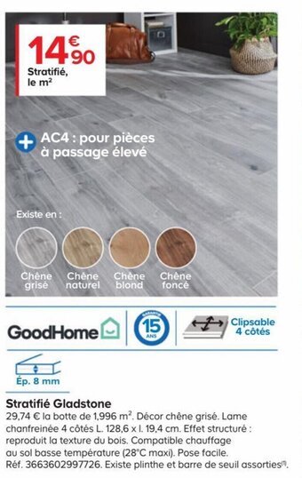 Castorama Stratifié Gladstone offre