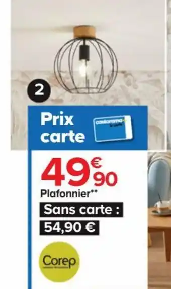 Castorama Plafonnier Owen offre