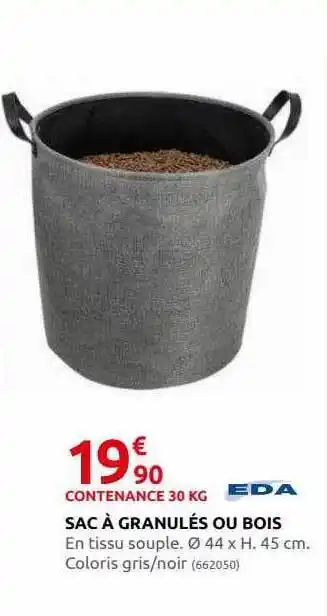 Rural Master Sac à granulés ou bois eda offre
