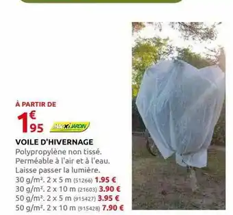 Rural Master Voile d'hivernage macxi jardin offre