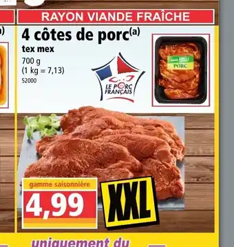 Norma 4 Cotes De Porc offre