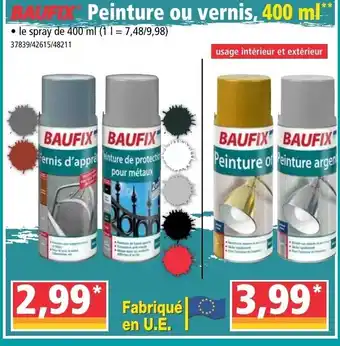 Norma Peinture Ou Vernis offre