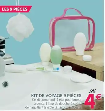 Gifi Kit De Voyage 9 Piéces offre
