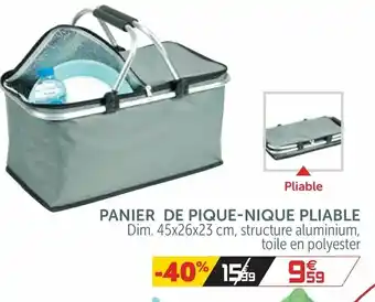 Gifi Panier De Pique-Nique Pliable offre