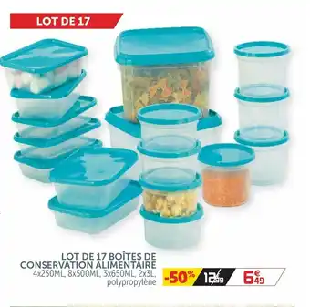 Gifi Lot De 12 Boites De Conservation Alimentaire offre