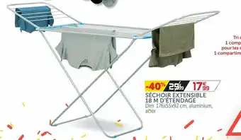 Gifi Séchoir Extensible 18 M D'Etendage offre