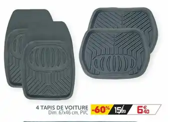 Gifi 4 Tapis De Voiture offre