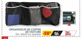 Gifi Organiseur De Coffre De Voiture offre