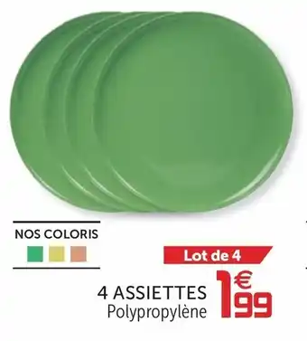 Gifi 4 ASSIETTES offre
