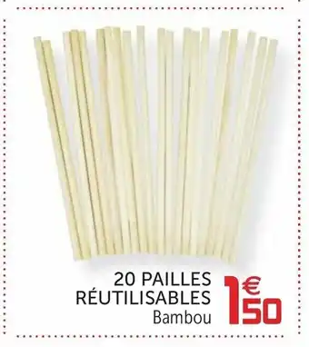 Gifi 20 Pailles Réutilisables offre