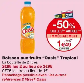 Monoprix Boisson aux fruits Tropical offre