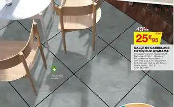 Bricomarché Dalle De Carrelage Extérieur Atakama offre